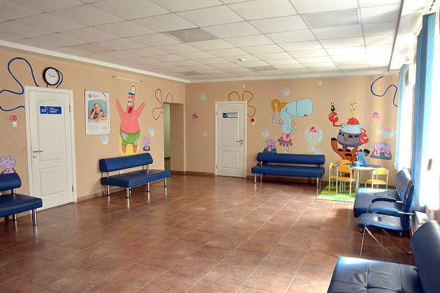 Комфортные условия ожидания приема в детском отделении нашего центра