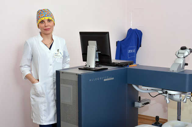 Главный врач Кравченко Елена Владимировна в отделении лазерной хирургии